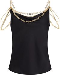 Rabanne - Top With Chain Detail - Lyst