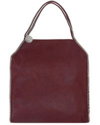 Stella McCartney - 'Falabella Baby Bella' Large Burgundy Tote Bag - Lyst