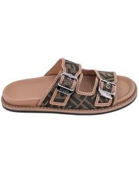 Fendi - Leather Sandals - Lyst