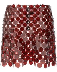 Rabanne - Plastic Sequin Skirt Skirts - Lyst