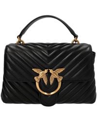 Pinko - Elegant Quilted Mini Handbag Charm - Lyst