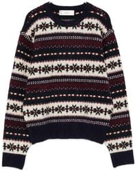 DUNST - Wool Blend Crewneck Jumper - Lyst