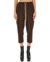Rick Owens - Drawstring Astaires Cropped Pants - Lyst