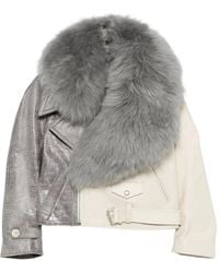 Marni - Jacket With Fur Collar - Lyst