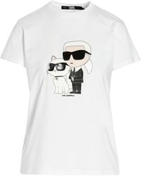 Karl Lagerfeld - Ikonik 2.0 T-shirt White - Lyst