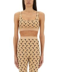 Marine Serre - "Moon" Sports Bra Top - Lyst