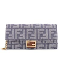 Fendi - Continental With Chain Baguette Wallet - Lyst