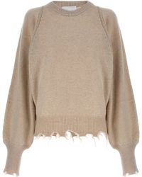 Nude - Fringed Borders Sweater Sweater, Cardigans Beige - Lyst