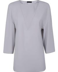 Emporio Armani - Cady Blouse - Lyst