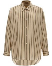 Studio Nicholson - Striped Shirt Shirt, Blouse - Lyst