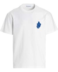 JW Anderson - Anchor T Shirt Bianco - Lyst