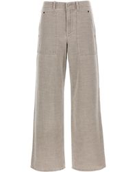 Fendi - Go-To Jeans Grigio-Donna - Lyst