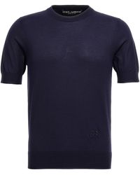 Dolce & Gabbana - Silk T-Shirt - Lyst