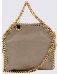 Stella McCartney - Borsa a mano Falabella micro in shaggy deer sabbia - Lyst