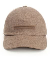 ZEGNA - Oasi Cashmere Baseball Cap Hats Brown - Lyst