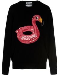 Moschino - Jacquard Logo Sweater Sweater - Lyst
