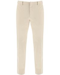 Zegna - Zegna Stretch Cotton Chino Trousers - Lyst