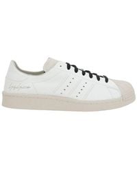 Y-3 - Two-Tone Leather Y-3 Superstar Sneakers - Lyst