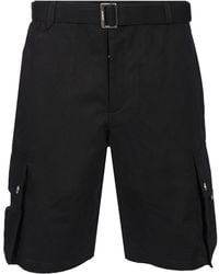 Jacquemus - Cargo Bermuda With Belt Trousers - Lyst