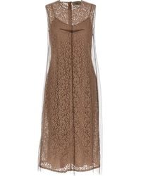 Fendi - Floral Lace Dress - Lyst