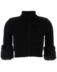 Prada - Cotton Blend Jacket - Lyst