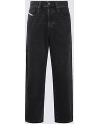 DIESEL - Black Cotton Jeans - Lyst
