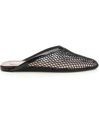 Alaïa - Alaã¯A Mesh Flat Mule - Lyst
