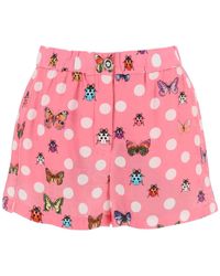 Versace - Butterflies&ladybugs Polka Dot Shorts - Lyst