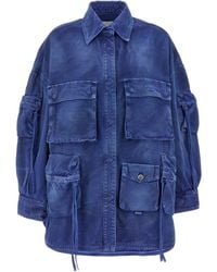 The Attico - Fern' Coat - Lyst