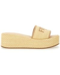 Fendi - Sunshine" Flatform Slide Sandal-Donna - Lyst