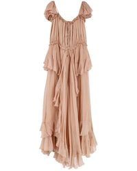 Chloé - Silk Long Dress - Lyst