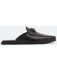 Ferragamo - Leather Gancini Slippers - Lyst
