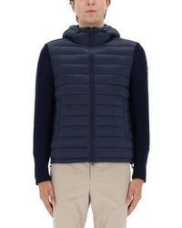 Colmar - Hooded Jacket With Knitted Sleeves - Lyst
