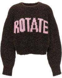 ROTATE BIRGER CHRISTENSEN - Logo Sweater Sweater, Cardigans - Lyst