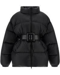 Balenciaga - Hourglass Puffer Jackets Nero-Donna - Lyst