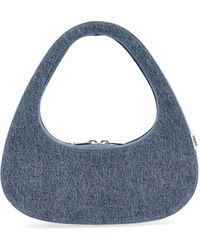 Coperni - Denim Baguette Swipe Bag Borse A Mano Blu - Lyst
