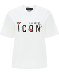 DSquared² - 'icon Game Lover' T Shirt - Lyst