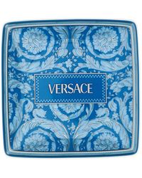 Versace - Barocco Teal Empty Pocket Accessories Celeste-Unisex - Lyst