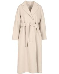 Max Mara - Wool Drap Midi Coat Coats - Lyst