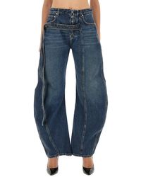 Jean Paul Gaultier - Low-Rise Jeans-Donna - Lyst