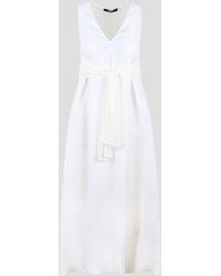 Herno - Light Viscose And Spring Lace Dress - Lyst