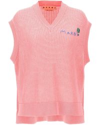 Marni - Logo Embroidery Waistcoat - Lyst