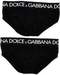 Dolce & Gabbana - Brando 2-Pack Briefs Intimo Nero - Lyst
