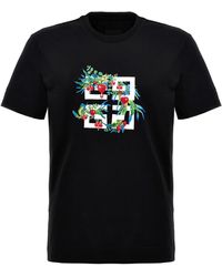 Givenchy - Embroidery Logo T Shirt Nero - Lyst