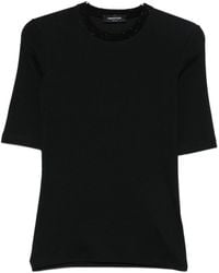 Fabiana Filippi - Embellished-Neckline T-Shirt - Lyst