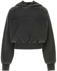 Entire studios - Charcoal Cotton Sweatshirt - Lyst