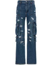 Dolce & Gabbana - Used Effect Cargo Jeans - Lyst