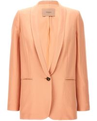 Twin Set - Single-breasted Blazer Blazer And Suits - Lyst