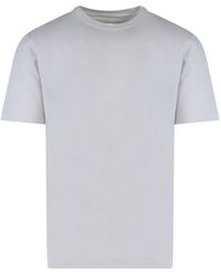 Maison Margiela - Cotton T-shirt With Back Iconic Stitching - Lyst