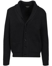 Tom Ford - Silk Merino Shawl Collar Cardigan Knitwear - Lyst